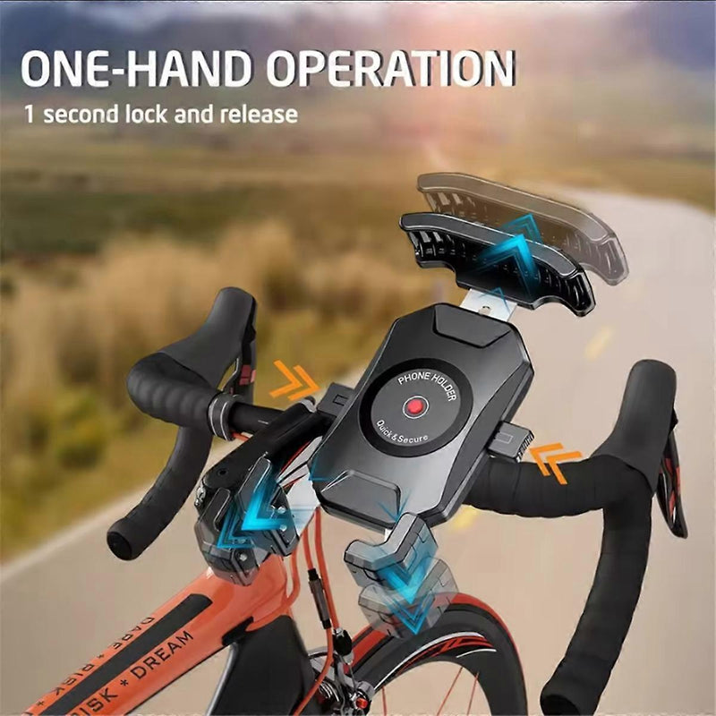 Motorcycle and Bike Wireless Charger with Compass Mount
