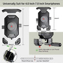 Motorcycle and Bike Wireless Charger with Compass Mount