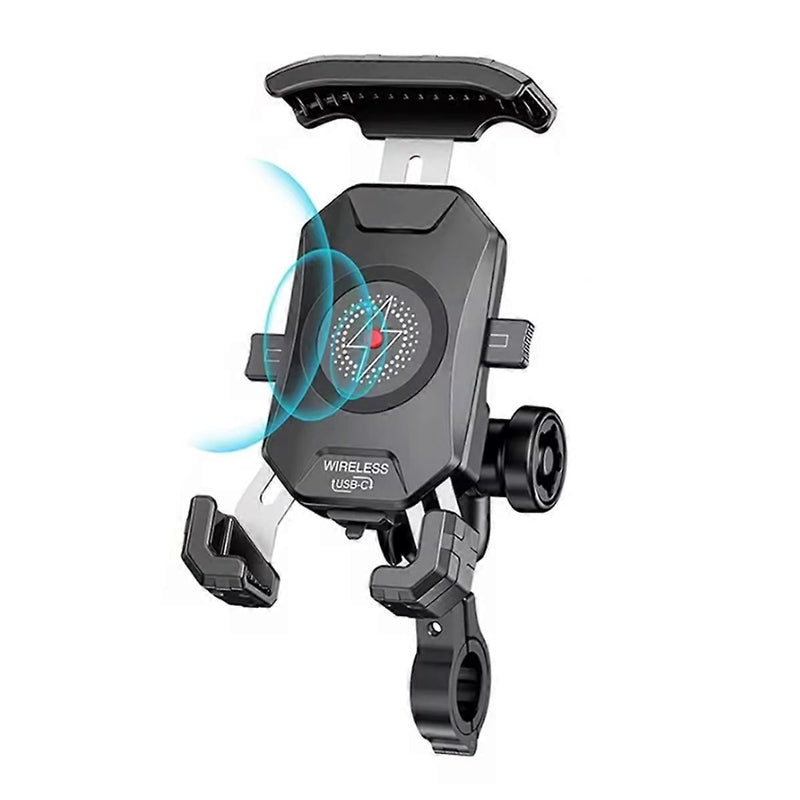 Motorcycle and Bike Wireless Charger with Compass Mount