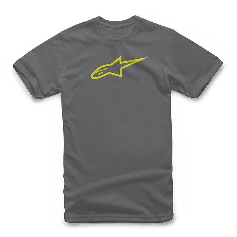 Ageless Classic Tee Charcoal Hi Vis Yellow