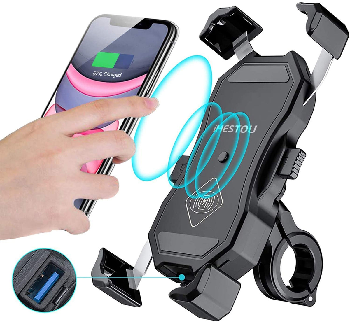 X-Grip Phone Holder Wireless Charge - Main Image